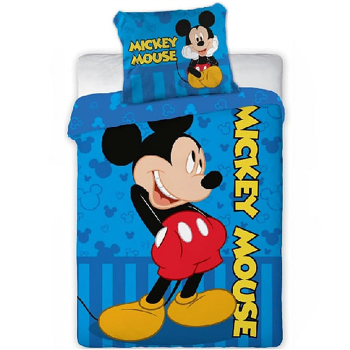 Parure de couette 140 x 200 "Mickey Mouse 1" Microfibre / 100% Polyester