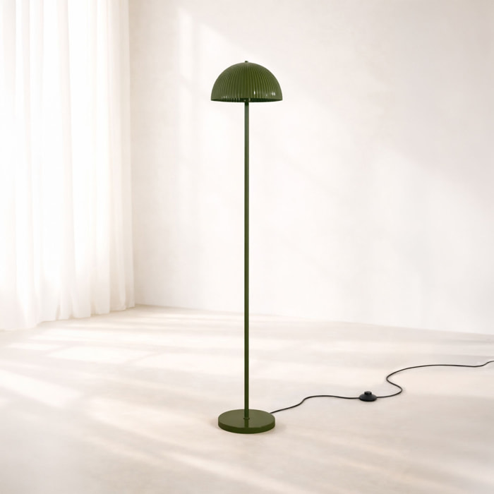 Lampadaire en métal olive THALIA