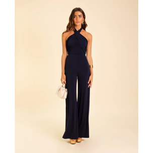 Mono largo de mujer halter cruzado