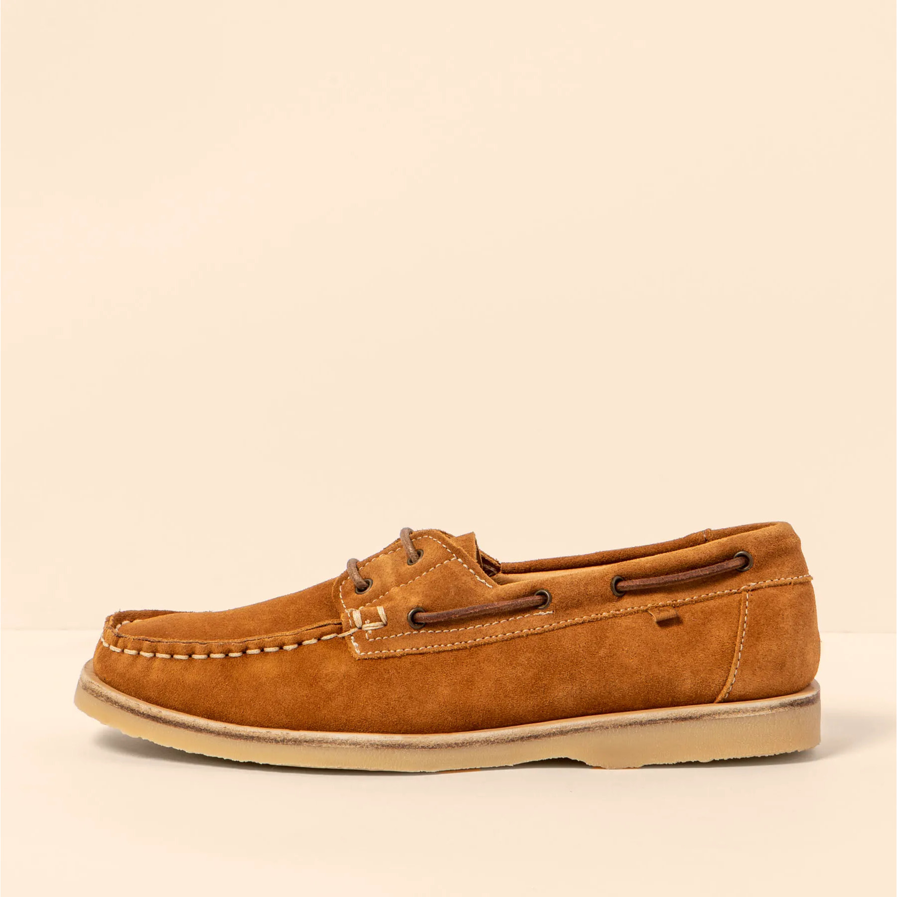 Mocasin N5963 SILK SUEDE TOFFEE/ PLANTAE color Toffee