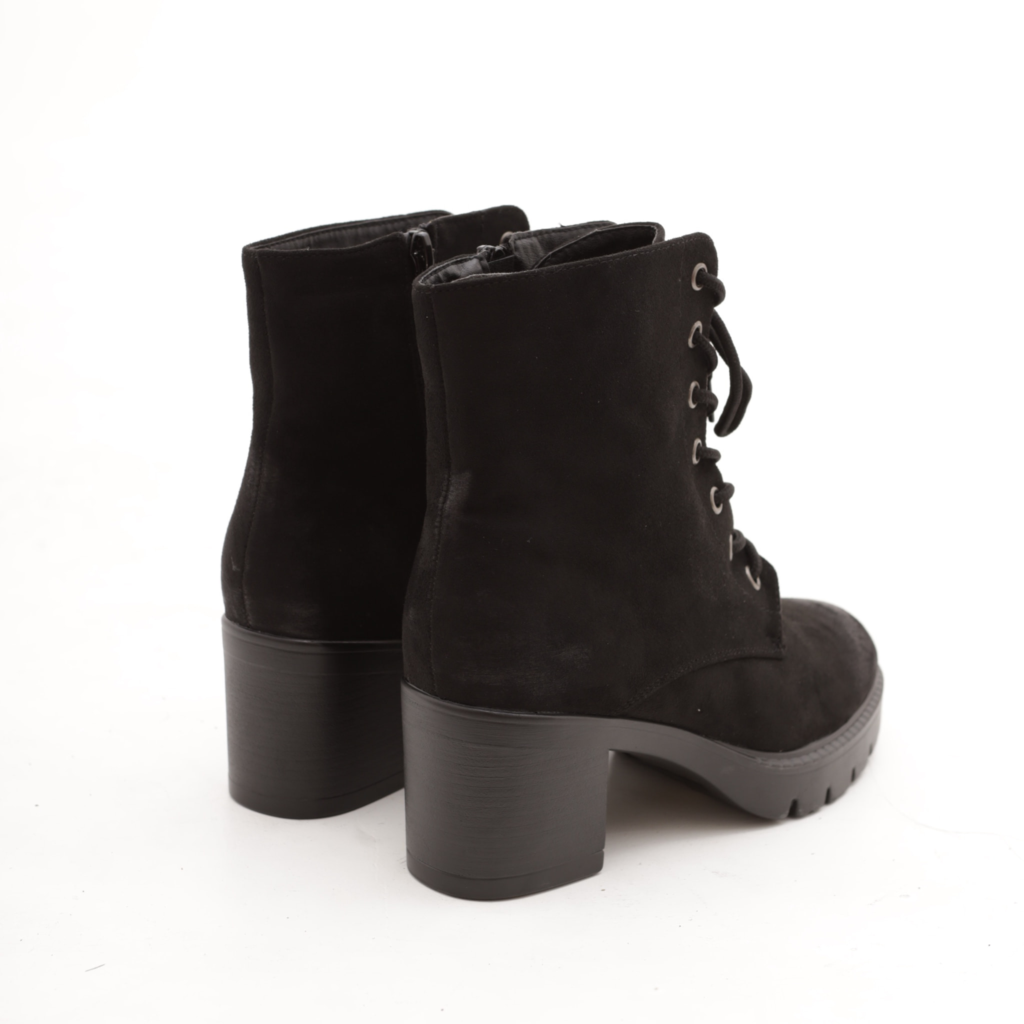 STIVALETTO ALLACCIATO BASSO NERO