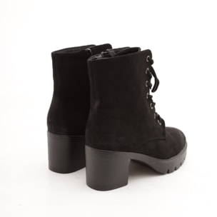 STIVALETTO ALLACCIATO BASSO NERO