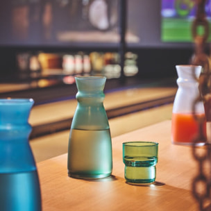 Service de table 25 pièces, avec verres à eau 31 cl et carafe 0,75 cl - Eucalyptus- Luminarc