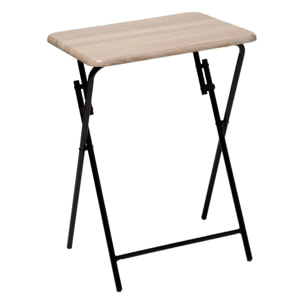 Table pliante 1 place Effet bois