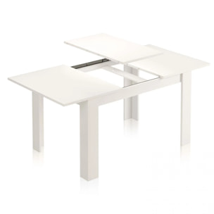 Mesa de comedor extensible Danna 140 Blanco Brillo