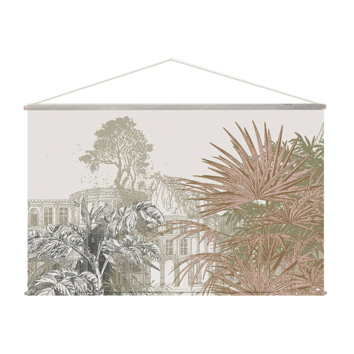 Toile murale végétale - Beige