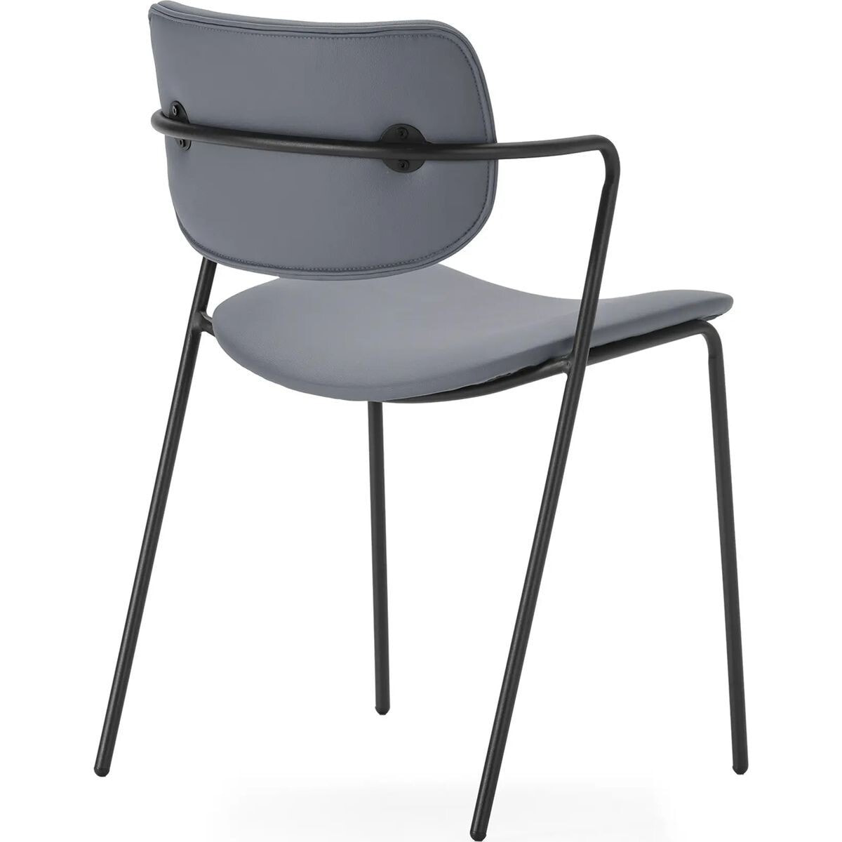 Lot de 2 chaises en simili cuir - SKANDI