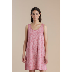 Camicia da notte in cotone spalla larga con stampa pisley articolo cachemire Noidinotte