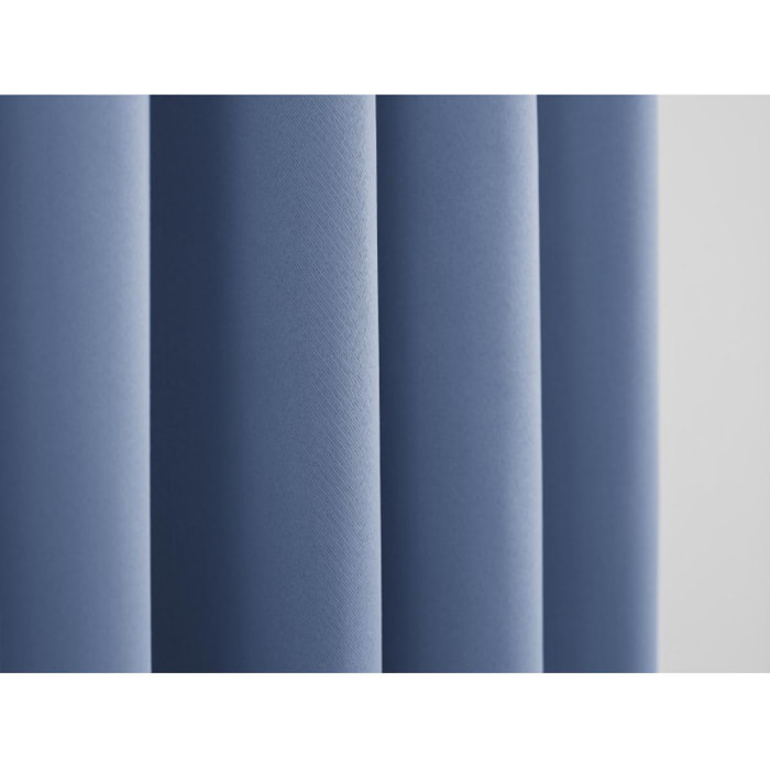Rideau occultant thermique bleu tendre 140 x 260 cm