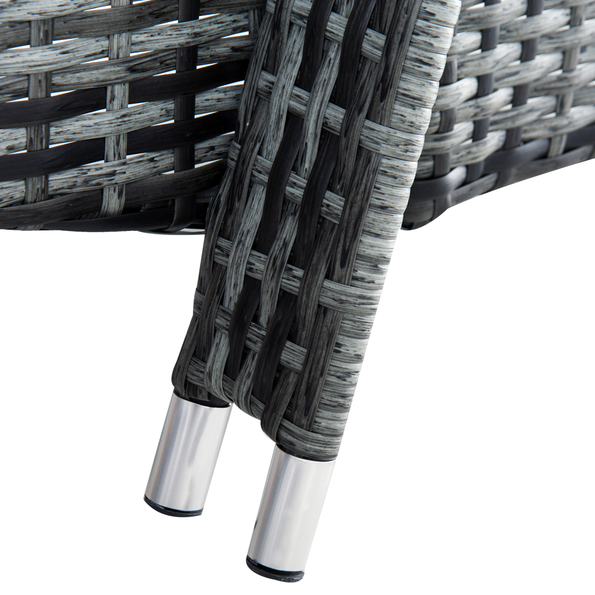 Lot de 2 bains de soleil – Multipositions – Matelas inclus