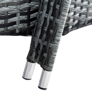 Lot de 2 bains de soleil – Multipositions – Matelas inclus