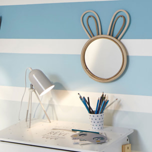 Miroir enfant lapin pin 24x38cm