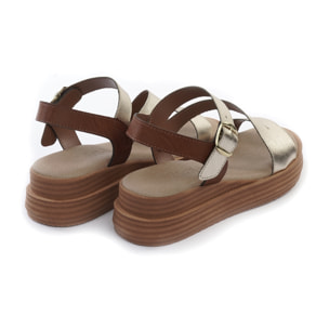 SANDALO ZEPPA FASCE Z PLATINO