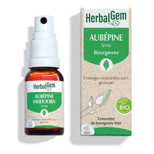 Herbalgem- Bourgeon d'Aubépine - spray - Bio - 15 ml