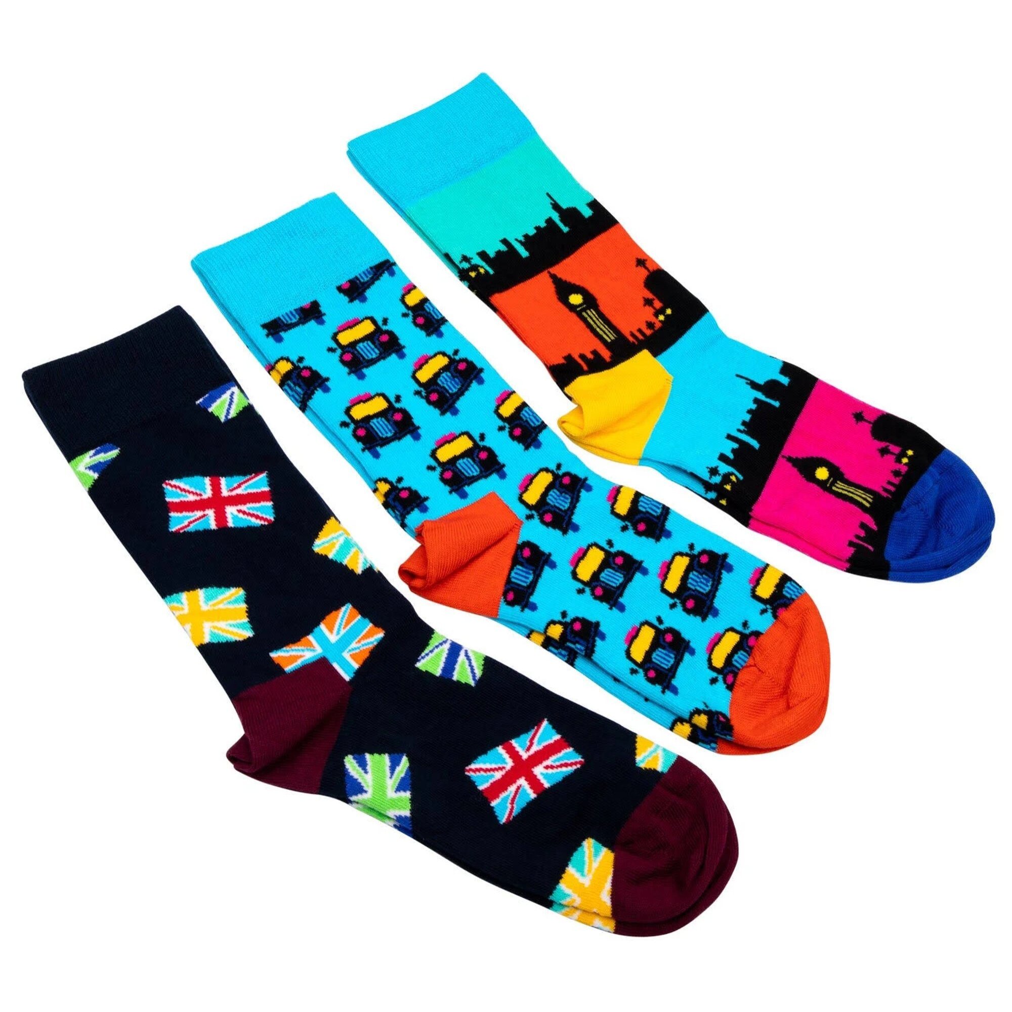 Set de 3 pares de calcetines - diseño "London Edition"