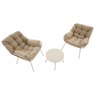 Salon duo Paopao 2 places argile