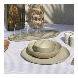 Lot de 6 grandes assiettes, DUNE
