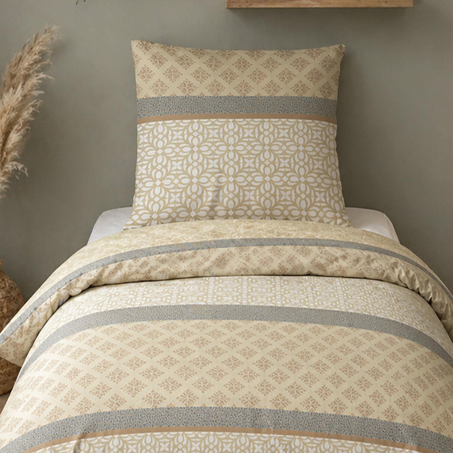 Parure de couette 2pcs 100% microfibre 55gsm sofra naturel