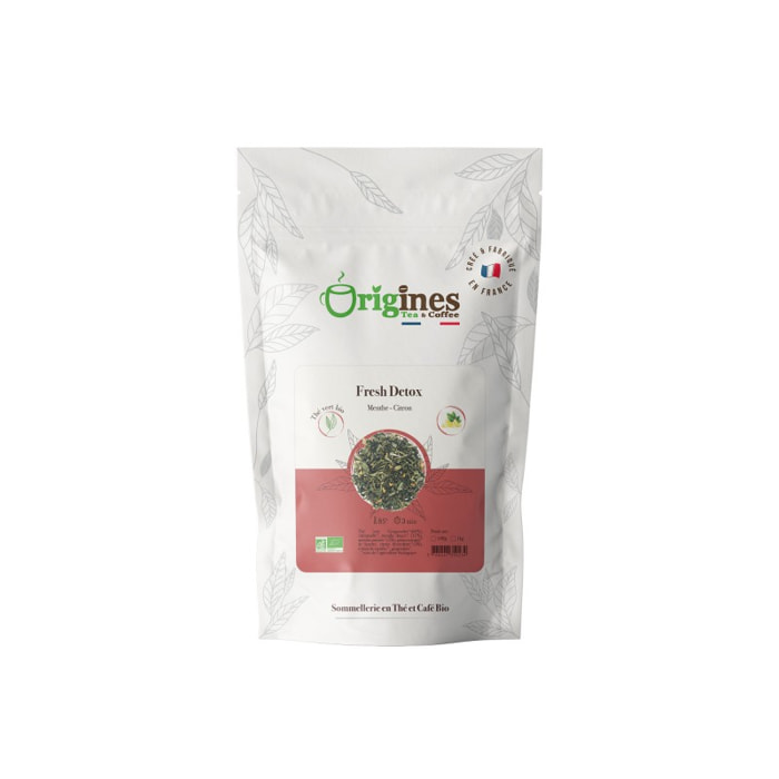 Fresh Detox - Thé Vert Bio de Chine - Mini Doypack 20g
