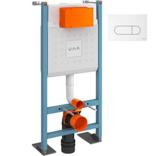 Bâti-support V-Fix Core auto-portant + Plaque Root Round Blanche