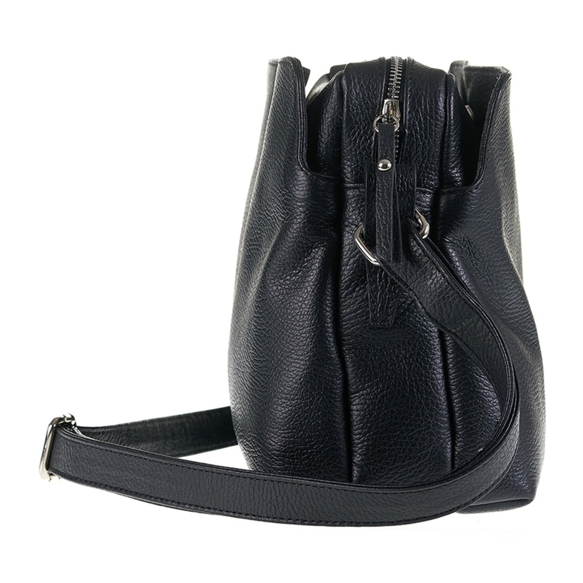 Borsa a tracolla da donna Made in Italy - Modello Aralia Lux - 100% pelle - 30.0 x 23.0 x 13.0 cm