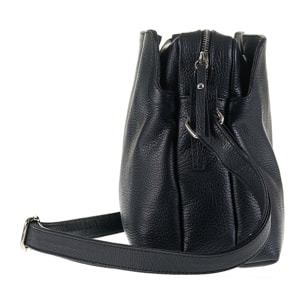 Borsa a tracolla da donna Made in Italy - Modello Aralia Lux - 100% pelle - 30.0 x 23.0 x 13.0 cm