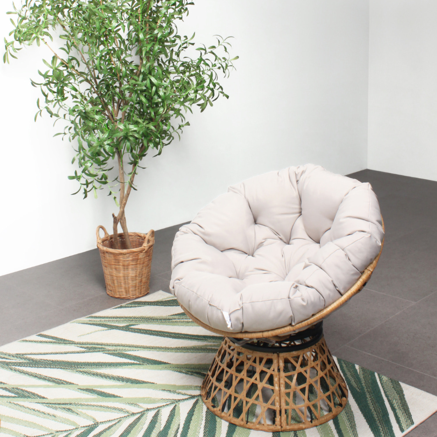 Salon de jardin 2 fauteuils et 1 table ZANPA