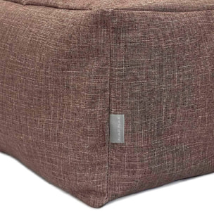 Puff desenfundable MAYA tierra 50x50x25 cm. Disponible en varios colores