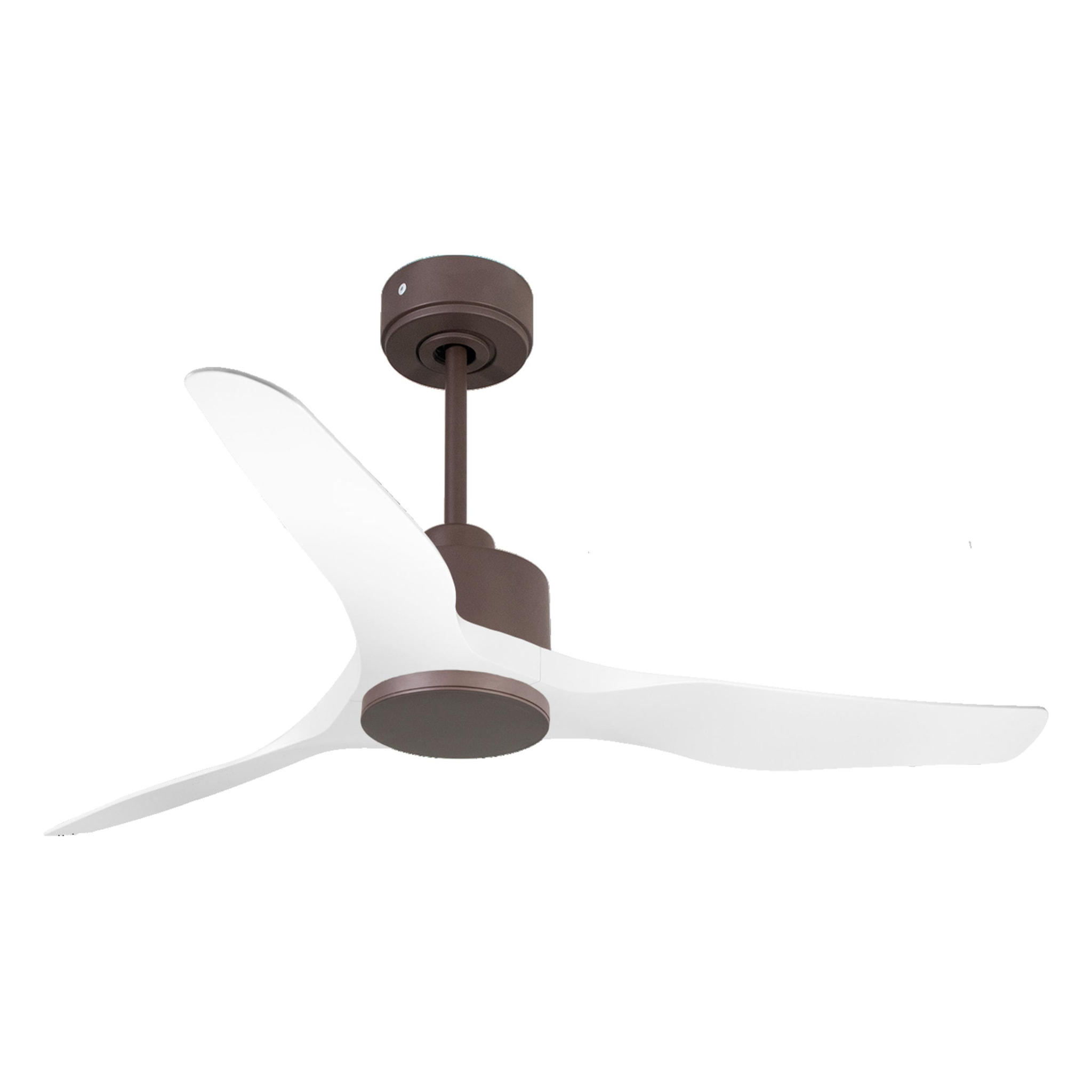 Ventilateur de plafond Réversible  Thermostat Wifi Moteur à courant continu Toits en pente Télécommande Adaptateur 2/3 Lames Hypersilence Mémoire