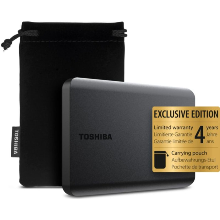 Disque dur externe TOSHIBA Pack 1To canvio basics + Housse