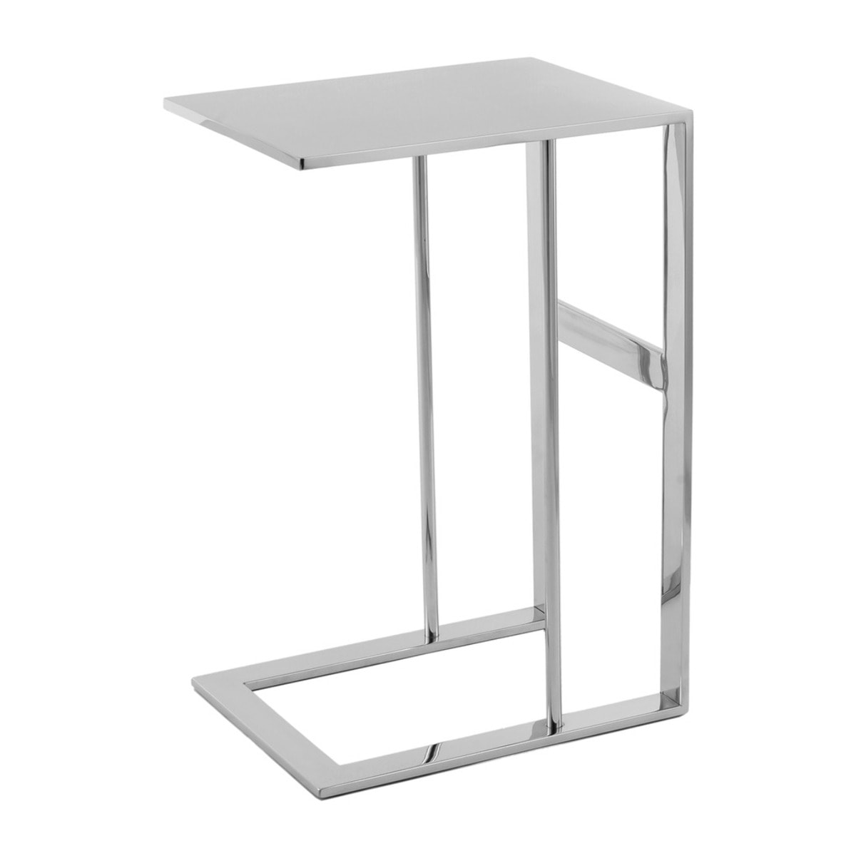 Tavolino da salotto Sten in acciaio inox argento