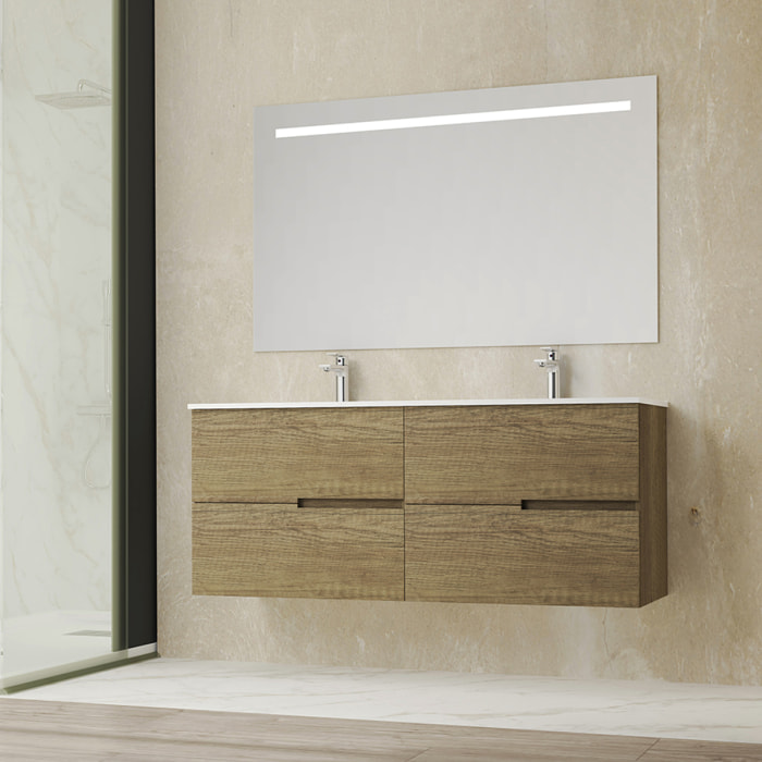 Ensemble de salle de bain MEMPHIS 4C Alday, 140cm, Bois Nebraska