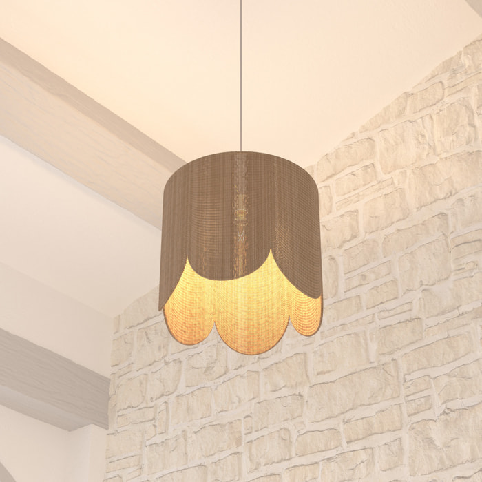 Suspension "Janice" D38cm beige