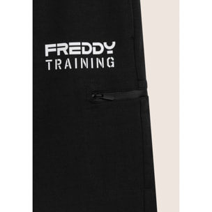 Shorts con stampa "TRAINING" e tasca zip