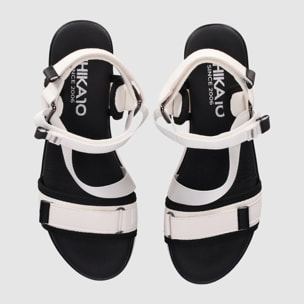 Sandalias de Tejido - Blanco - Tacón: 7 cm