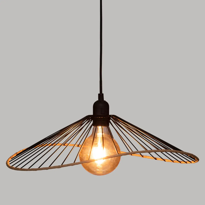 Suspension "Alara" - noir - métal filaire D45 cm