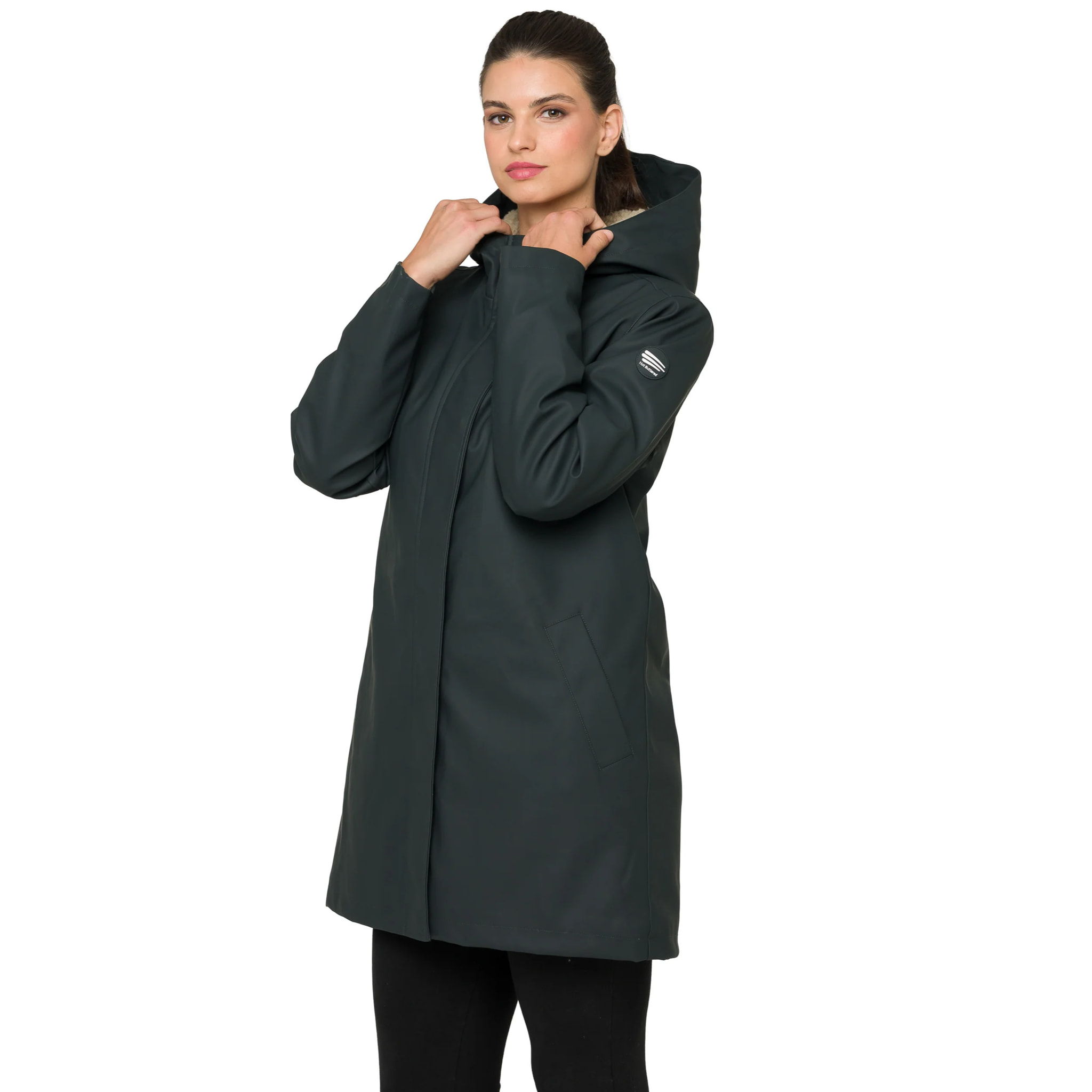 Parka YASMINE imbottito impermeabile verde