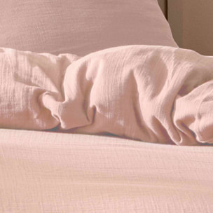 Housse de couette unie en coton, GAZE DE COTON