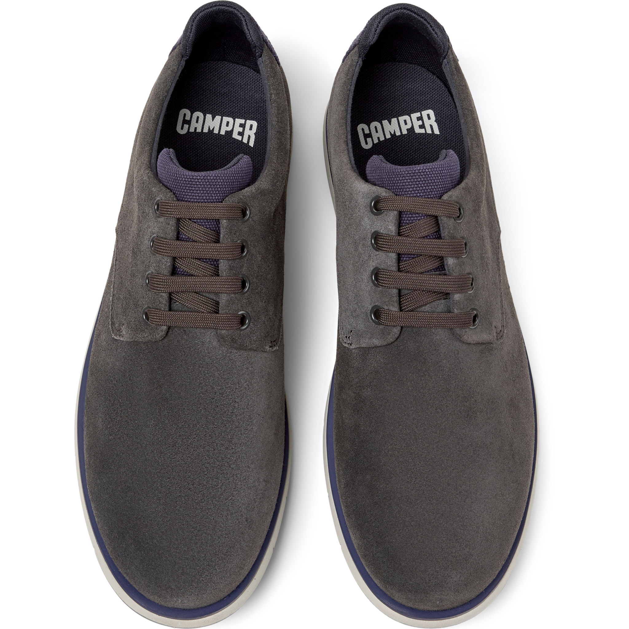 Scarpe stringate - CAMPER Smith - Nero - Pelle scamosciata