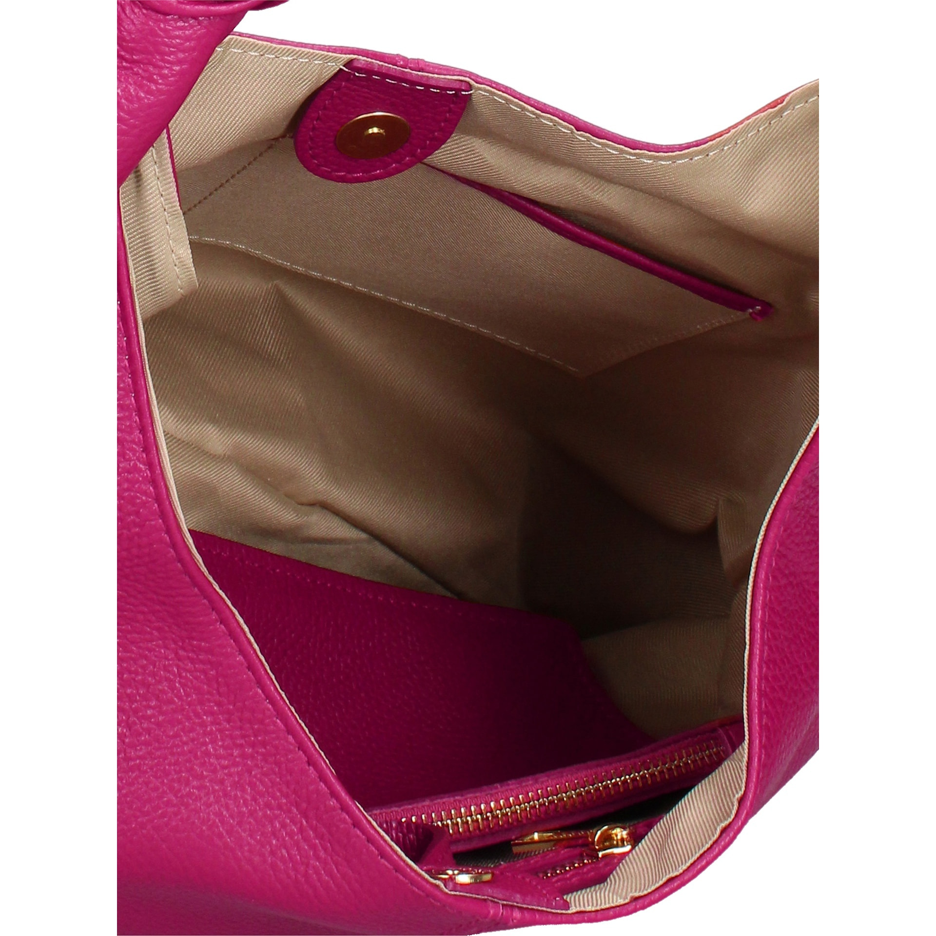 Borsa a spalla da donna Made in Italy - Modello Iduna Lux - 100% pelle - 41.0 x 28.0 x 3.0 cm