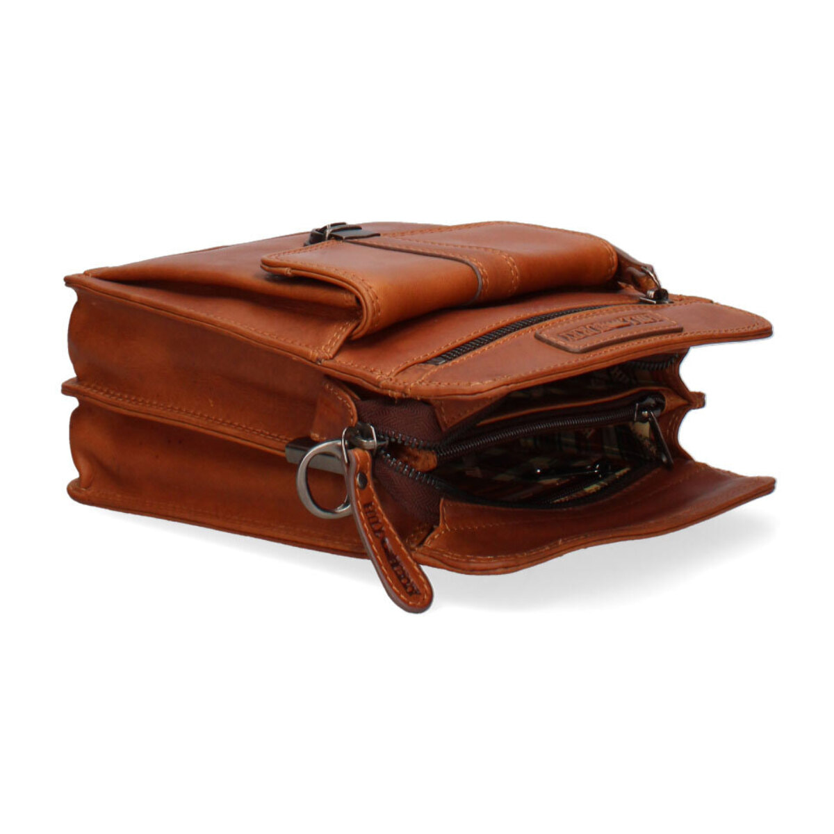 Borsa a tracolla  da uomo In Vera pelle Made in Italy 22,5x18x9 cm