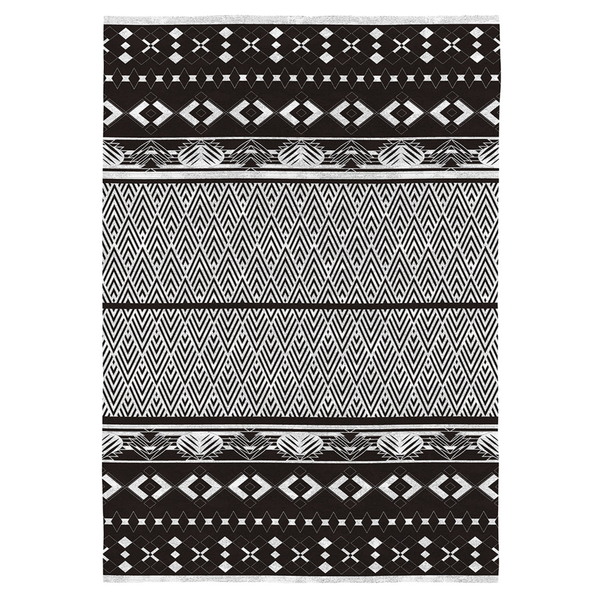 Alfombra decorativa MONT BLANC negro. Varias medidas disponibles