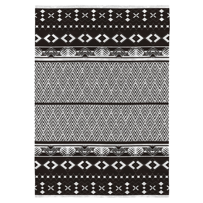 Alfombra decorativa MONT BLANC negro. Varias medidas disponibles