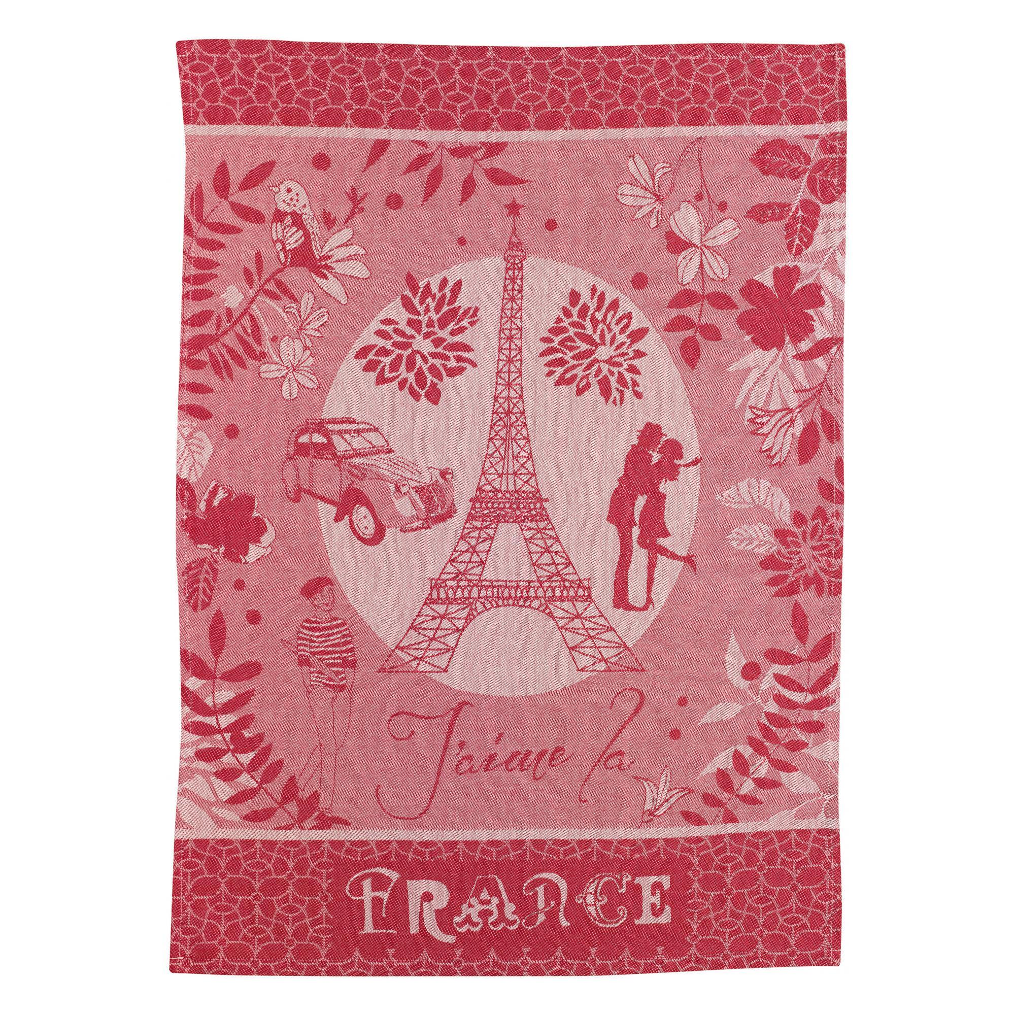 Torchon jacquard Tour Eiffel