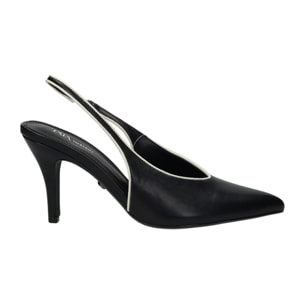 Décolleté sling back Donna Tata Italia Nero