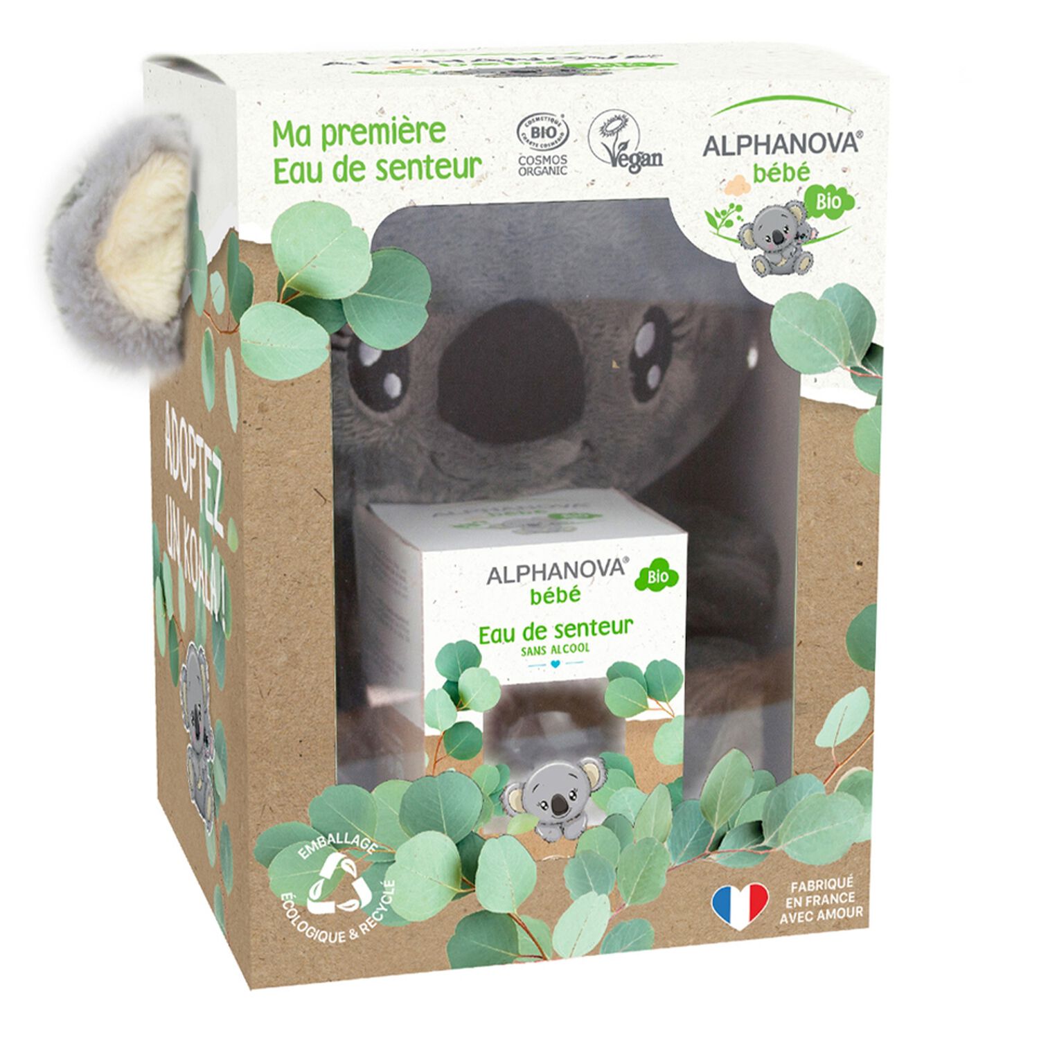 Bébé - Coffret Eau de Senteur Bio 50 ml + Peluche Holly le Koala