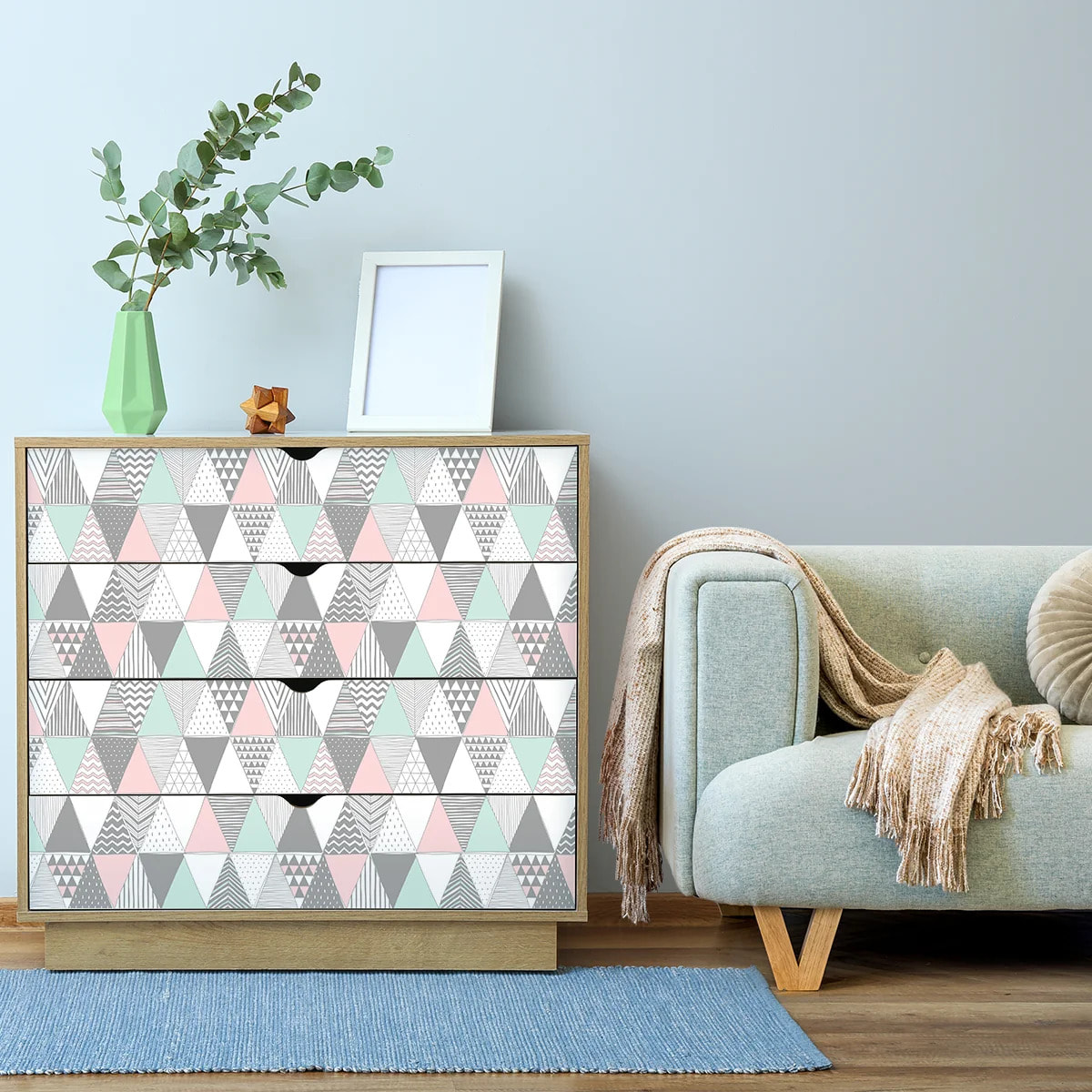 Sticker meuble - Ambiance Sticker - MEUBLE SCANDINAVE JANNA - Scandinave janna - 60x90cm