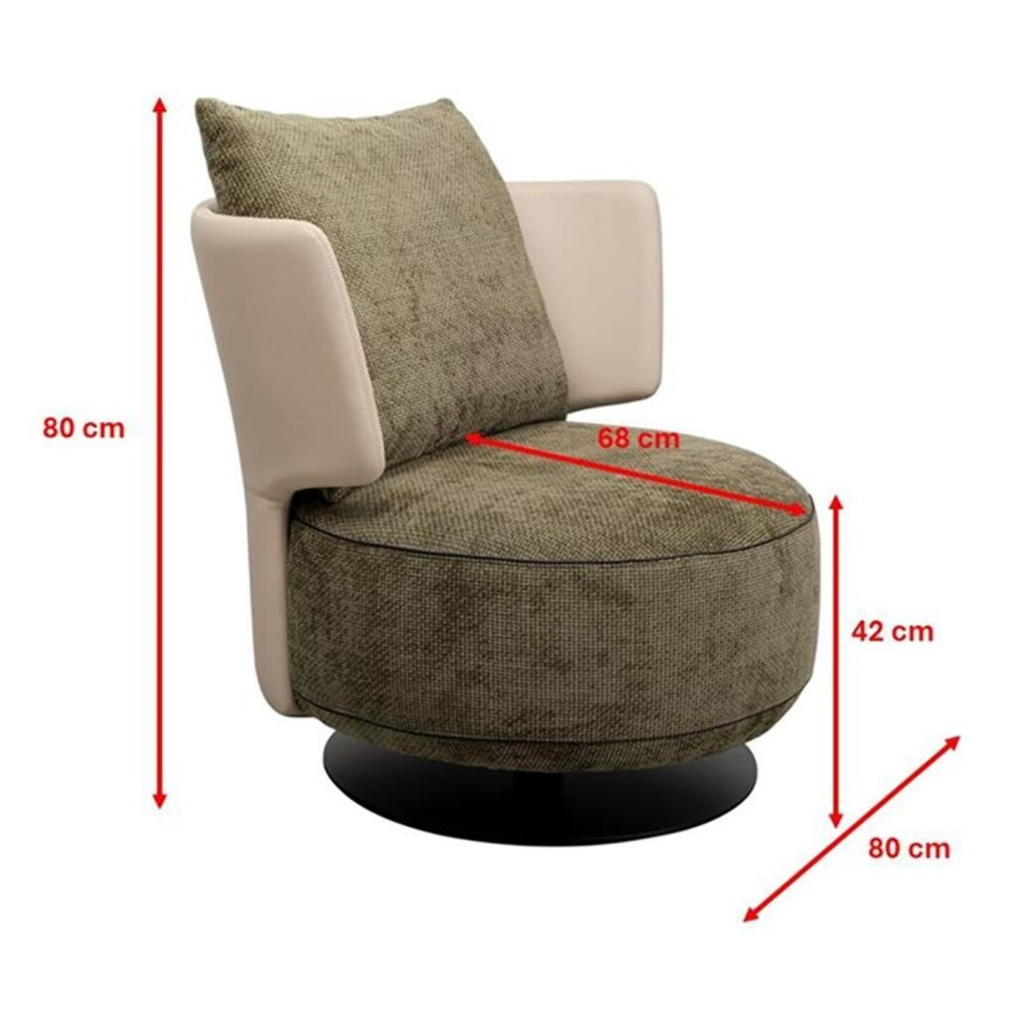 Fauteuil pivotant Josh Kare Design