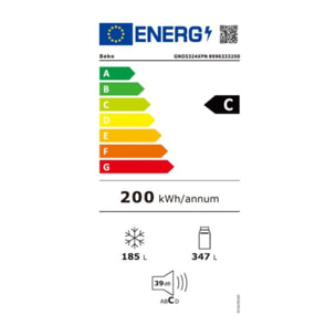 Réfrigérateur Américain BEKO GNO5324XPN