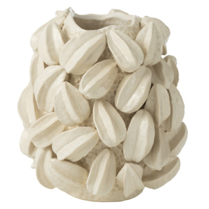 J-Line vase Botanica Cacao Haut - céramique - beige